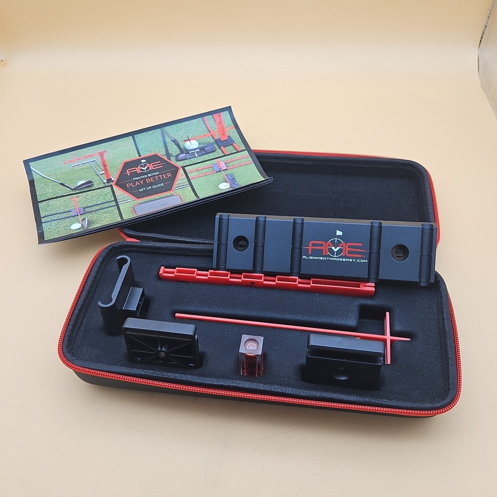 Alignment Made‎ Easy AME Golf Club Face Alignment Training Aid Tool With Case